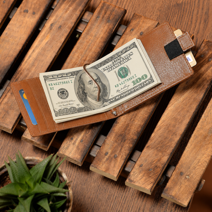 evalgo® Men’s Money Clip Wallet with Card Holders - Soft Leather, Slim and Minimalist Design