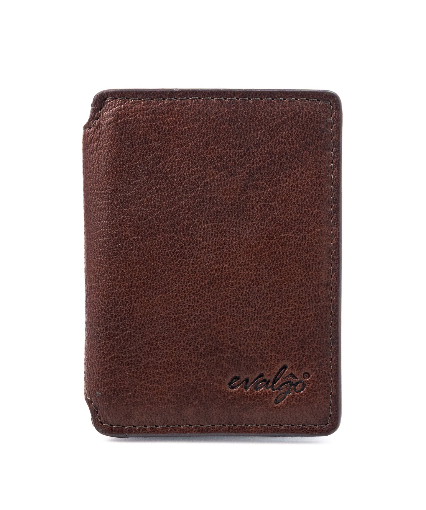 The evalgo® Snap — Full Grain Leather Slim Magnetic Wallet - RFID protected