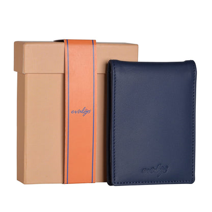 evalgo® Men’s Money Clip Wallet with Card Holders - Soft Leather, Slim and Minimalist Design