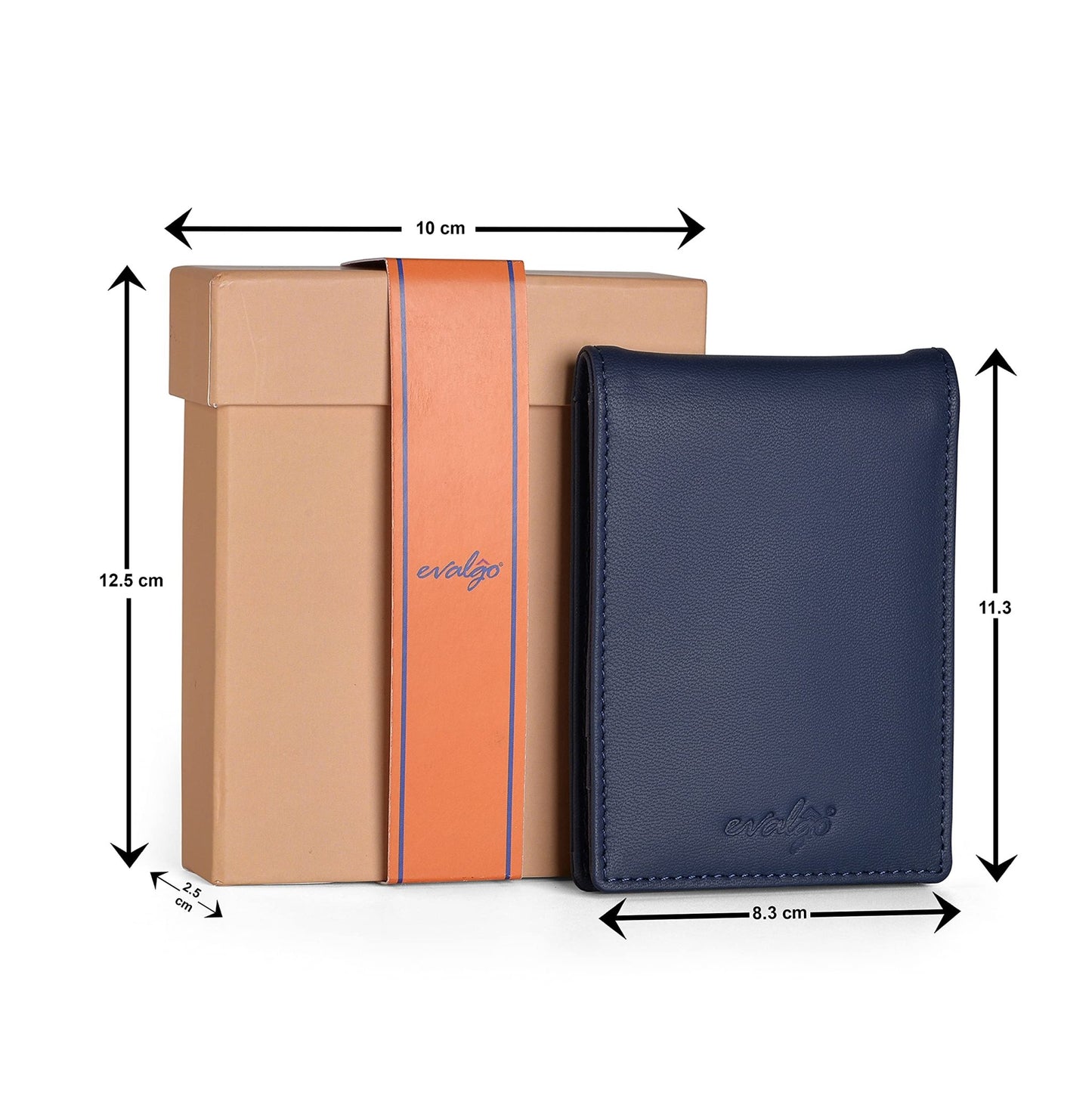 evalgo® Men’s Money Clip Wallet with Card Holders - Soft Leather, Slim and Minimalist Design