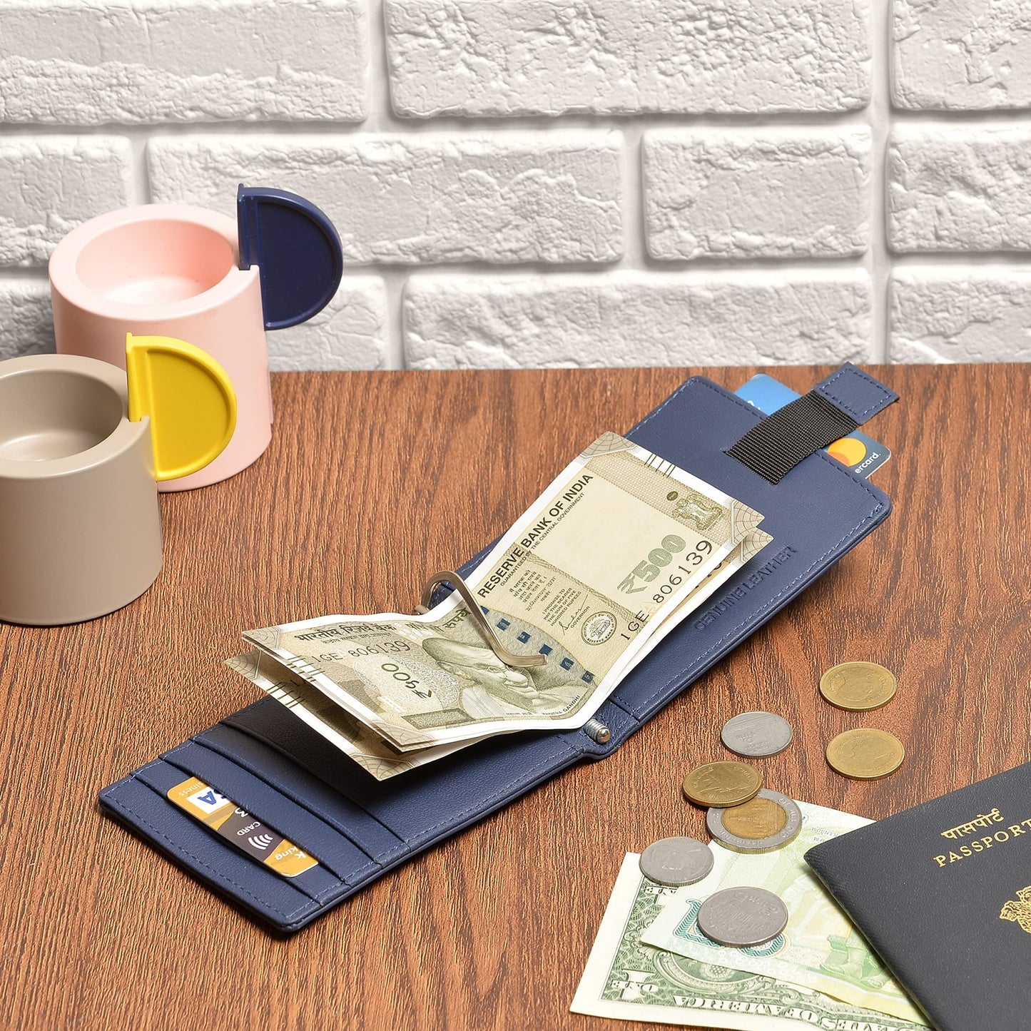 evalgo® Men’s Money Clip Wallet with Card Holders - Soft Leather, Slim and Minimalist Design