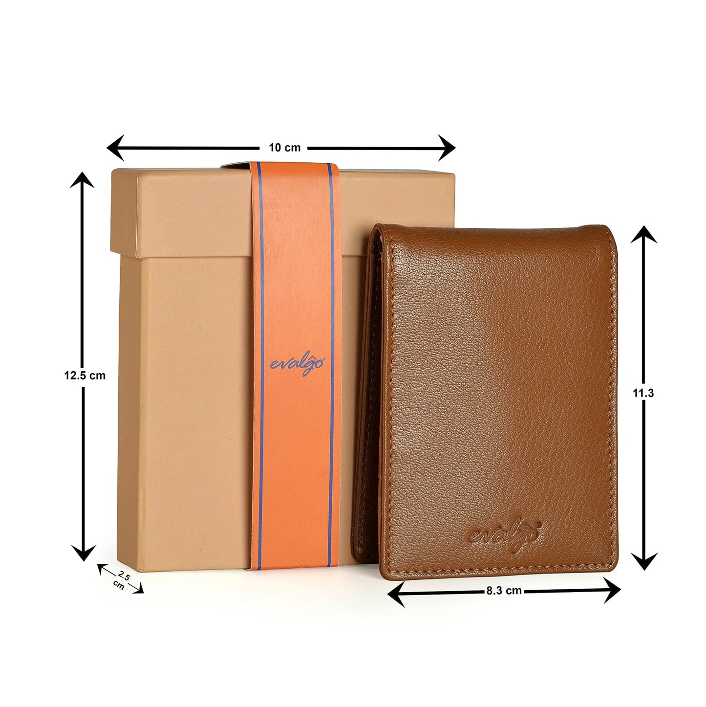 evalgo® Men’s Money Clip Wallet with Card Holders - Soft Leather, Slim and Minimalist Design