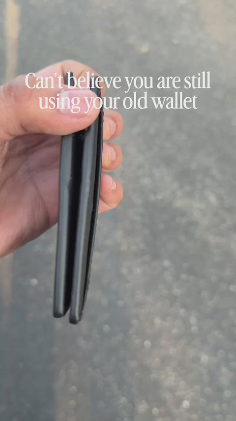 Feel the full grain leather